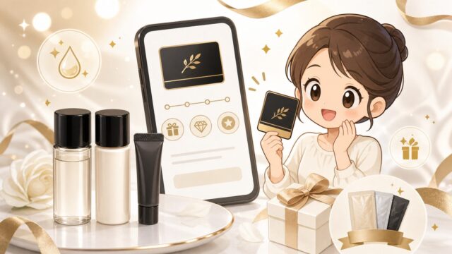 POLA Premium PassでB.Aとリンクルショットのサンプルが当たるキャンペーンをイメージしたアイキャッチ