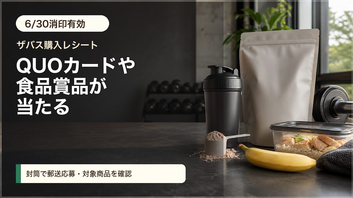 ザバス筋活応援キャンペーンをイメージしたアイキャッチ