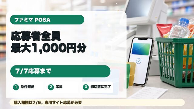 ファミリーマートのAmazonギフトカードキャンペーンを紹介するアイキャッチ