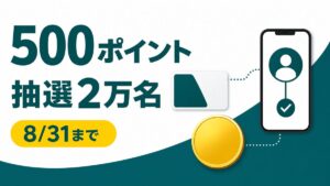 JRE ID連携で500ポイントが抽選2万名に当たるキャンペーンのアイキャッチ