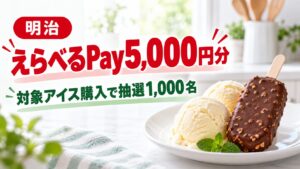 購入条件つきプレゼント抽選の編集イメージ。実際の商品・賞品の写真ではありません。
