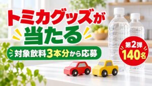 購入条件つきプレゼント抽選の編集イメージ。実際の商品・賞品の写真ではありません。